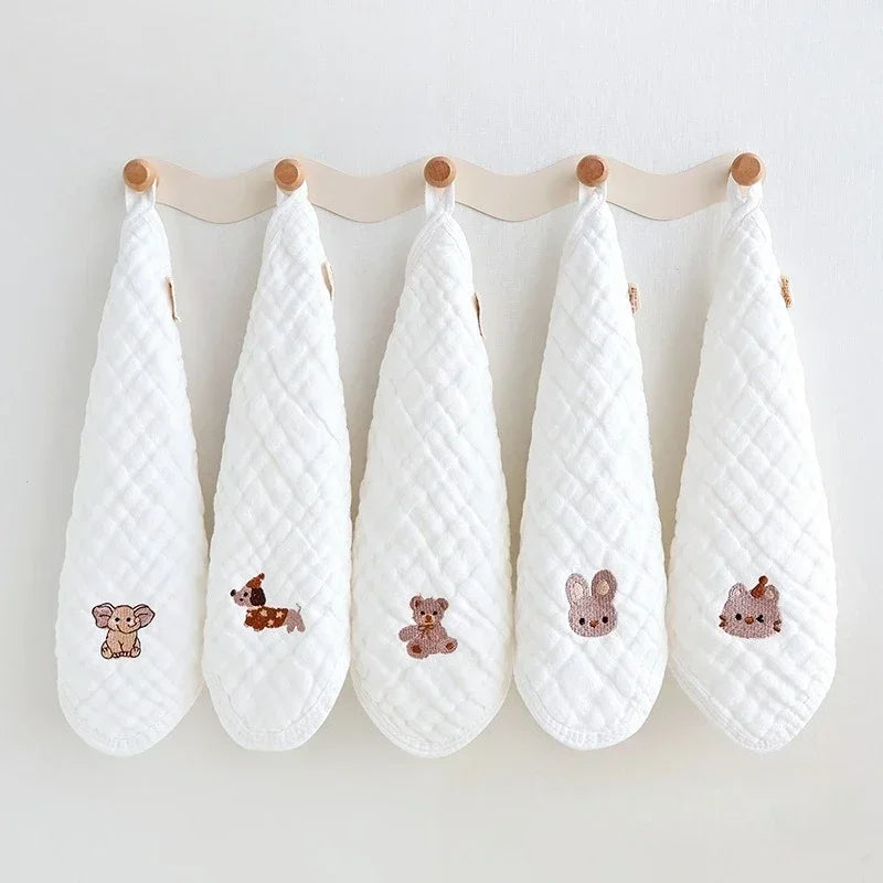 5pcs Cotton Baby Face Towel Set Soft Muslin Squares