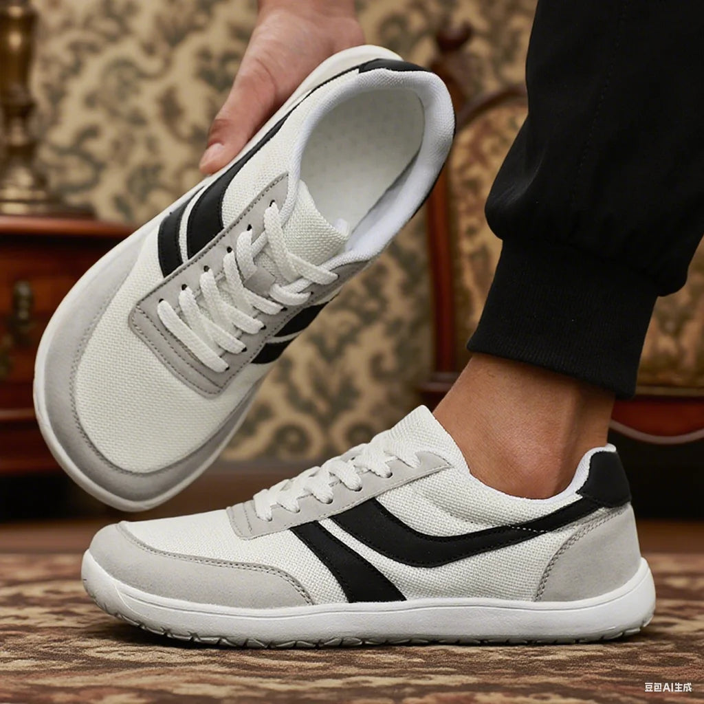 Men's Wide Barefoot Shoes Minimalist Breathable Comfortable Trail Walking Shoes Summer New Light Slip on Soft Man Sneakers 2025