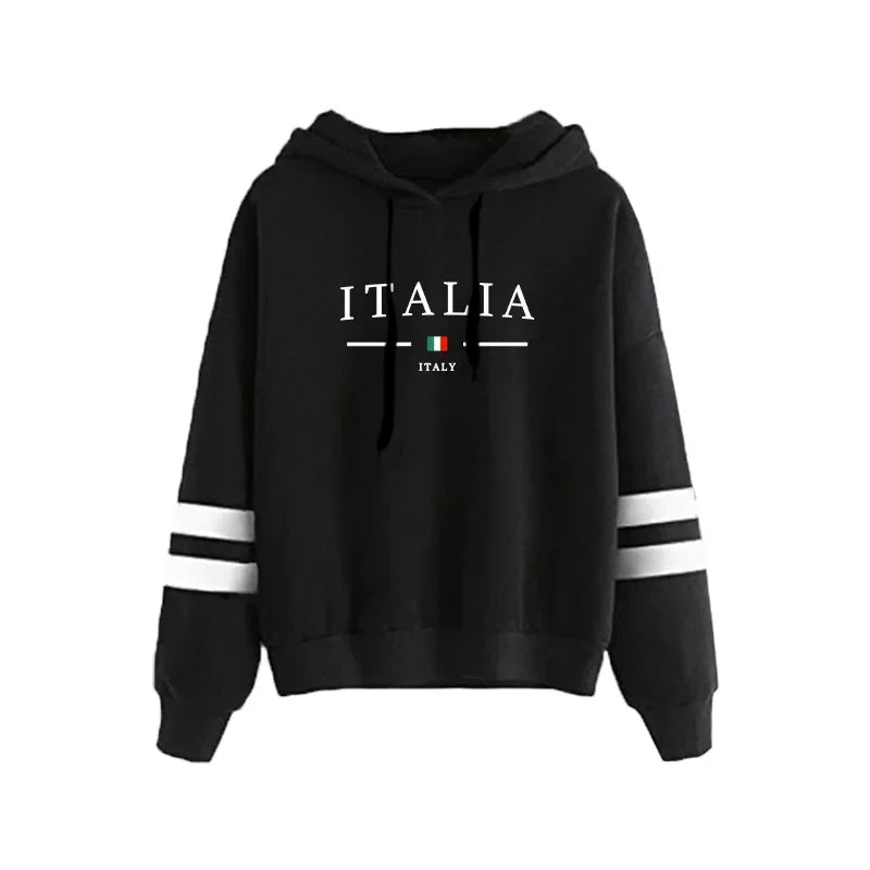 Fall Winter Lounge Wear Female Casual Warm Sportswear Italy Fashion Women Tracksuit Set Hoodies with Pants 2 Piece Casual Outfit