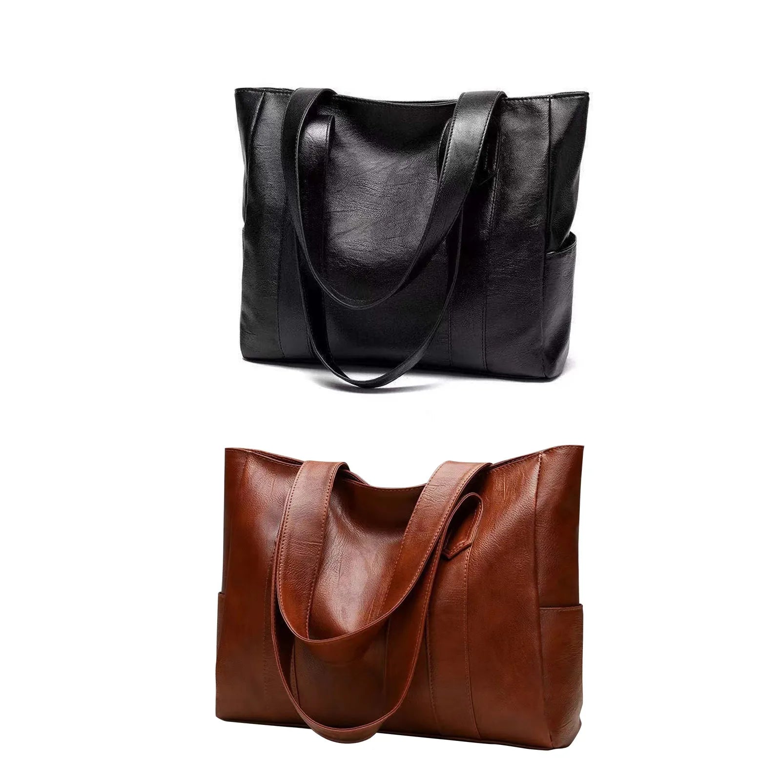 Big Soft Leather Bag Female 2025 New Tide Version Of Everything
