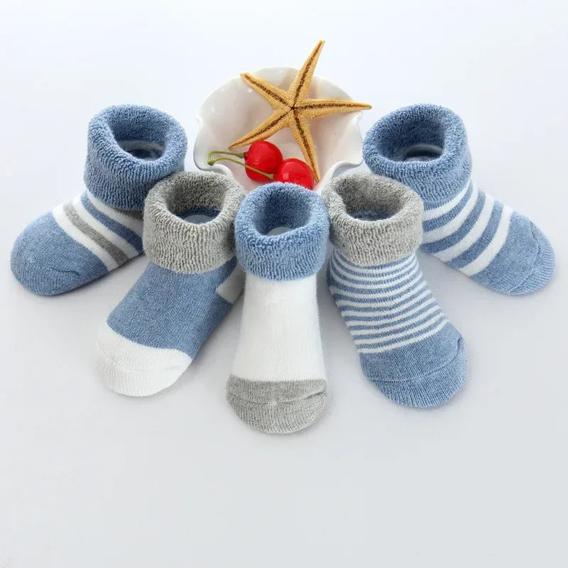 5Pairs/lot unisex Non-Skid Baby