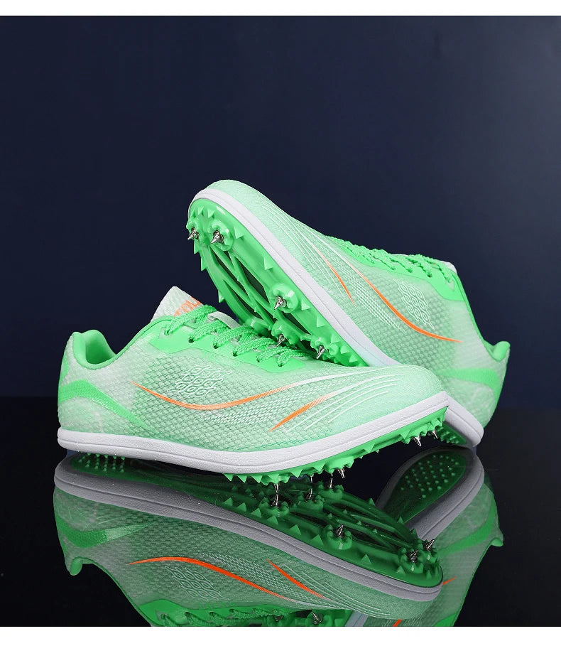 2025 New Couples Track and Field Shoes Non Slip Women Spikes Sneakers Breathable Men Running Shoes Comfortable Outdoor Sneakers