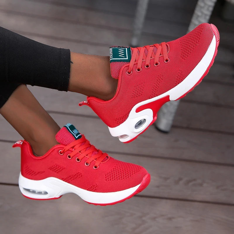 Women Platform Casual Sneakers Shoes Mesh Breathable Running Shoes Chunky Summer Sports Tennis Shoes 2024 Luxury Vulcanize Shoes