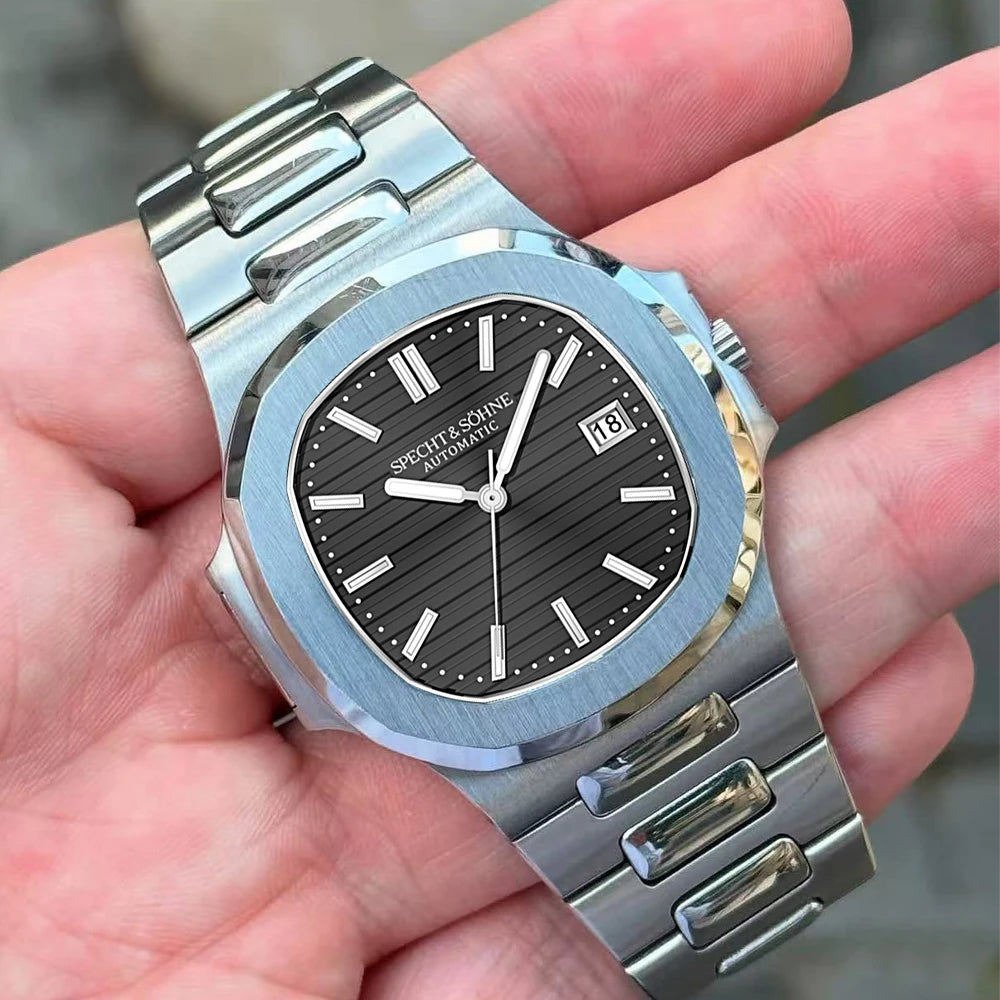 Specht&Sohne 2025 New Classic Men's Watches Luxury Automatic Watch for Men Stainless Steel Sapphire 8215 Mechanical WristWatch