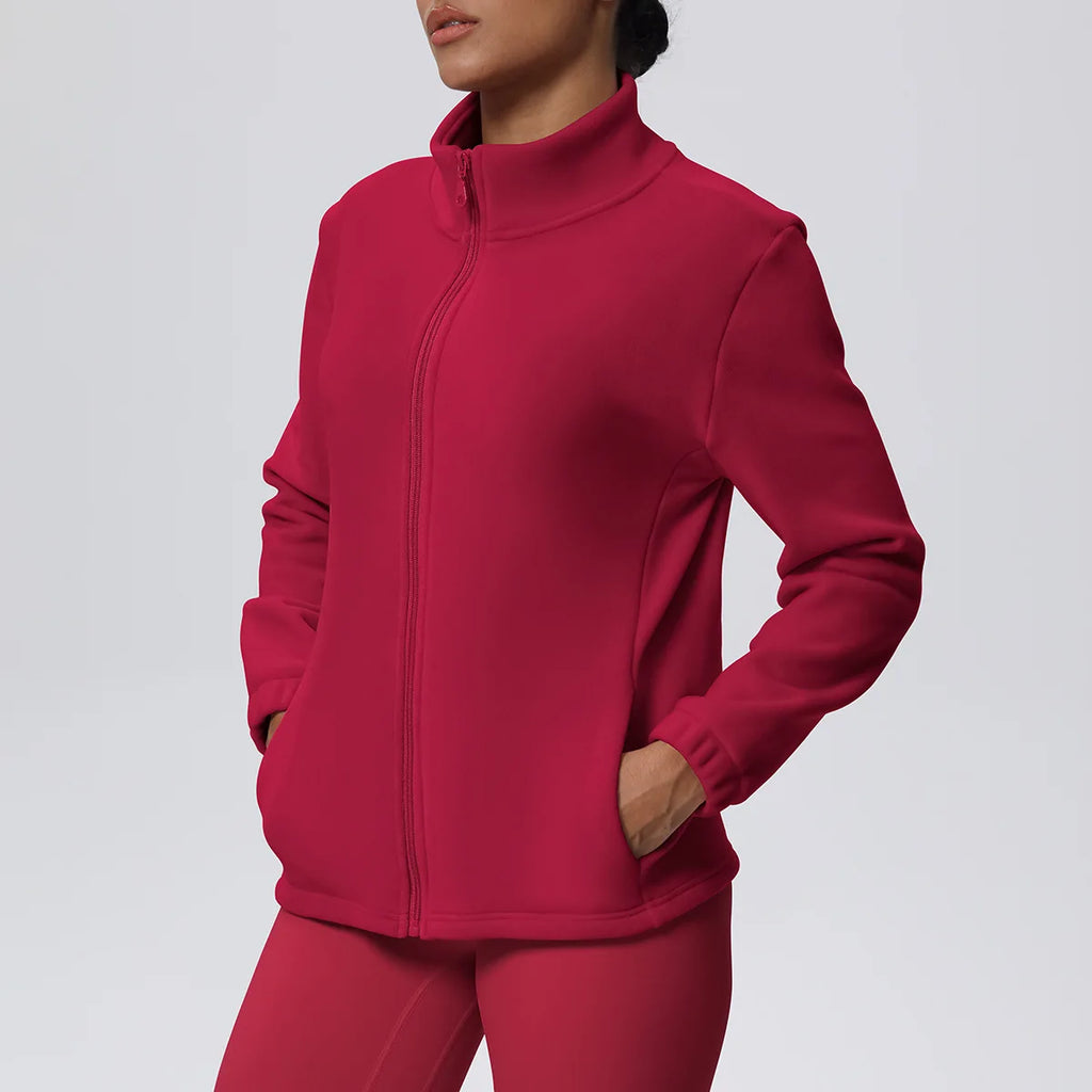 Women's Fitness Long Sleeve Sport Jacket Workout Coat Gym Training Outdoor Recreation Yoga Sportswear