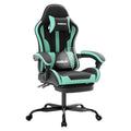 Gaming Chair with Massage Ergonomic Desk Chair Footrest Headrest Rotatable Chair for Office and Gamers