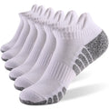 6 Pairs Thickened Towel Bottom Running Socks - Non-Slip Breathable Sports Socks