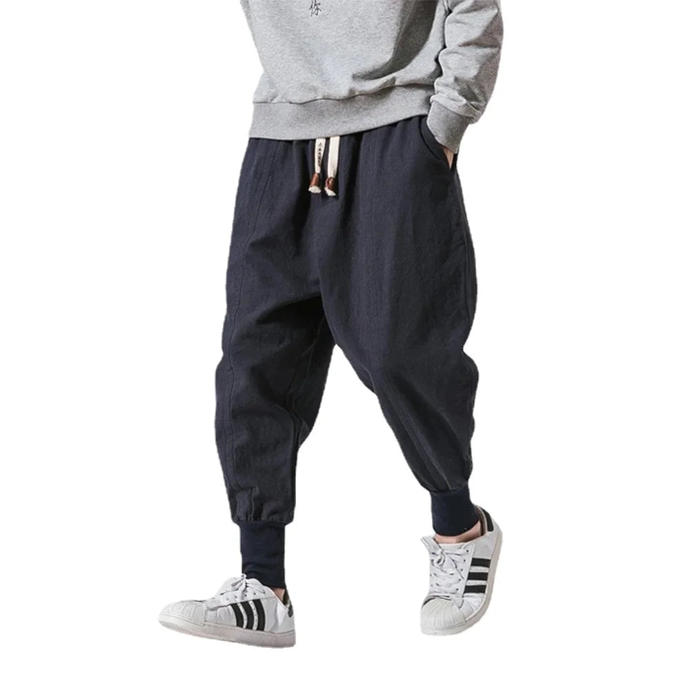 Men's Cotton Linen Harem Pants