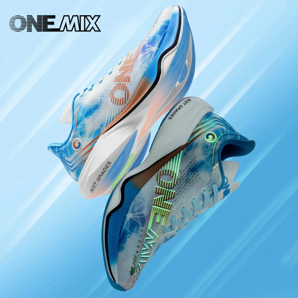 ONEMIX-Nylon Carbon Board Marathon Running Racing Shoes, Professional Stable Support, Shock-relief, Ultra-light Rebound Sneaker
