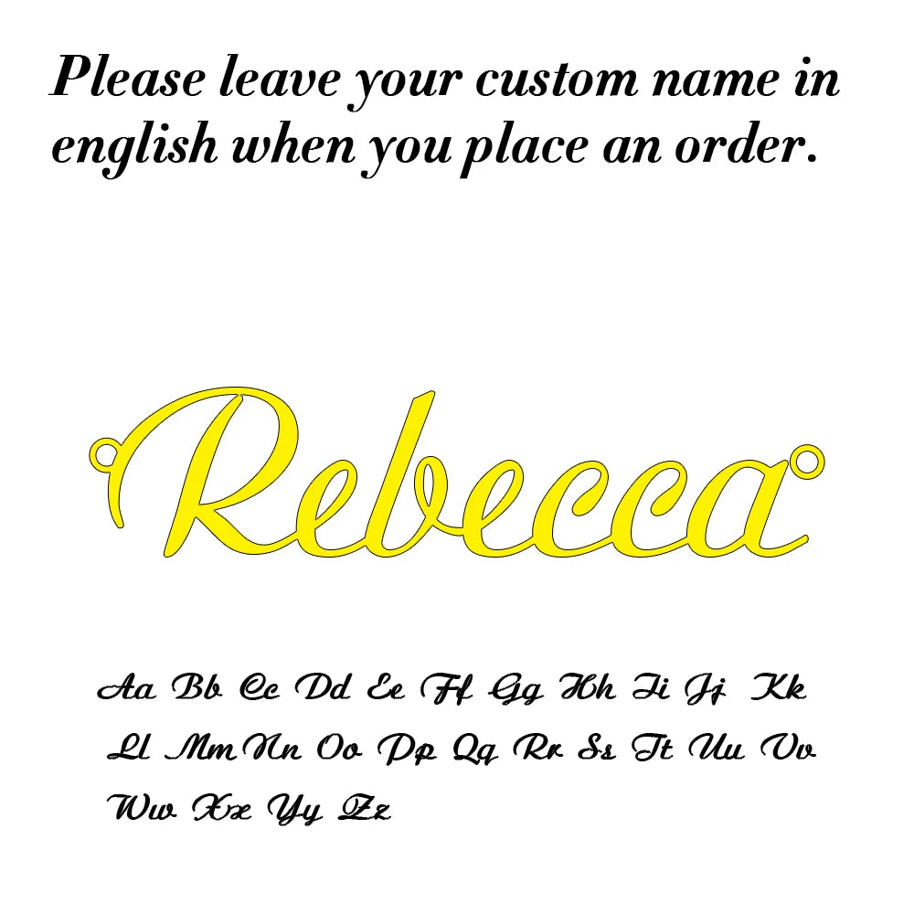 Custom Letter Name for