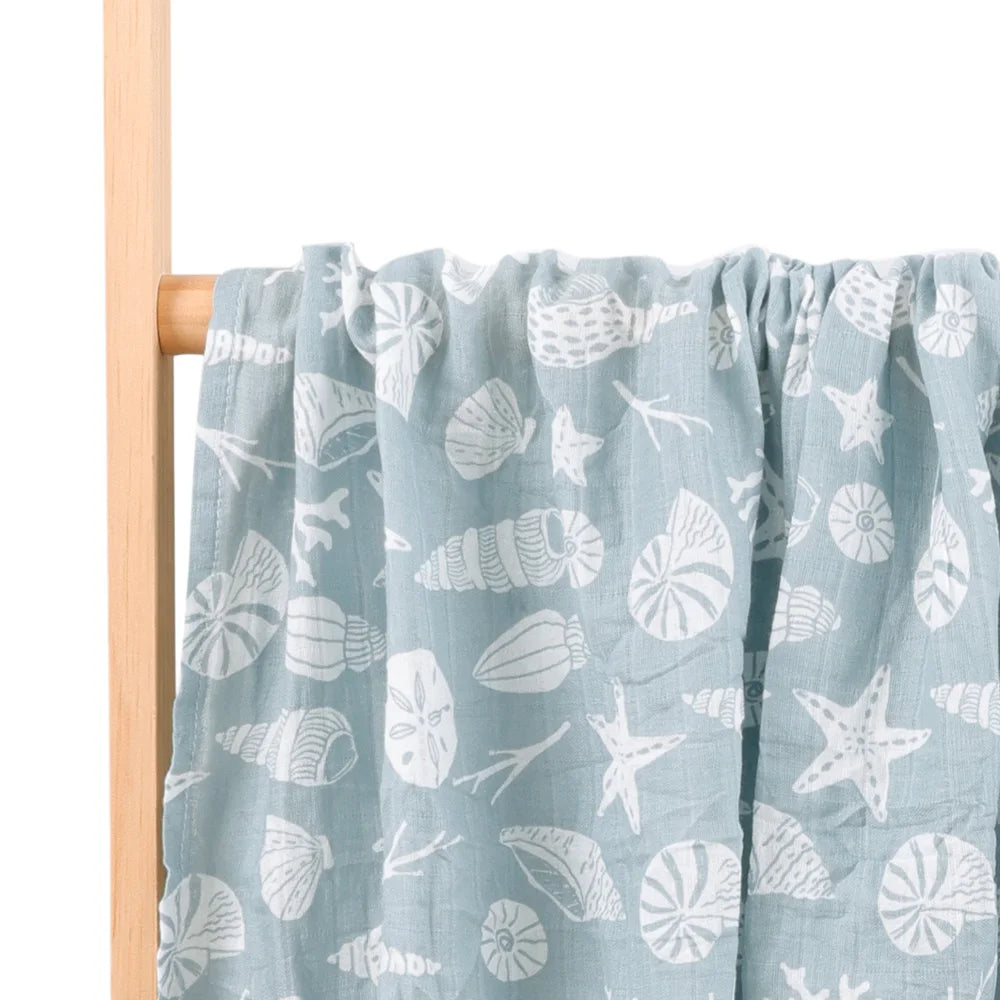 Happy Flute 120*110CM 1Pc Muslin 100% Cotton Baby Swaddles Soft Newborn Wrap INS style infant Blankets