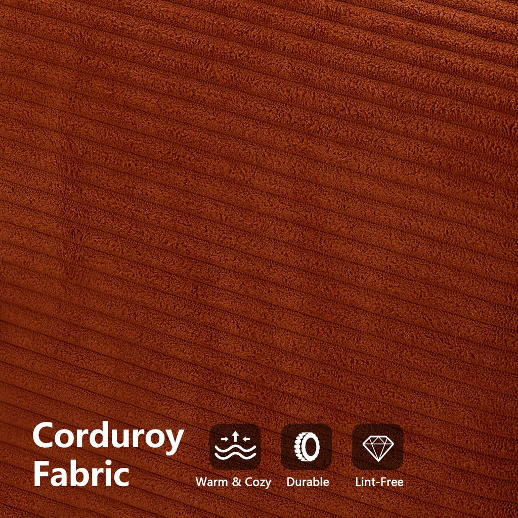 Folding Modular Sofa Bed, Convertible Floor Sofa, Leisure Sofa Bed, Corduroy Folding Mattress, Lounge Sofa, Living Room Bedroom