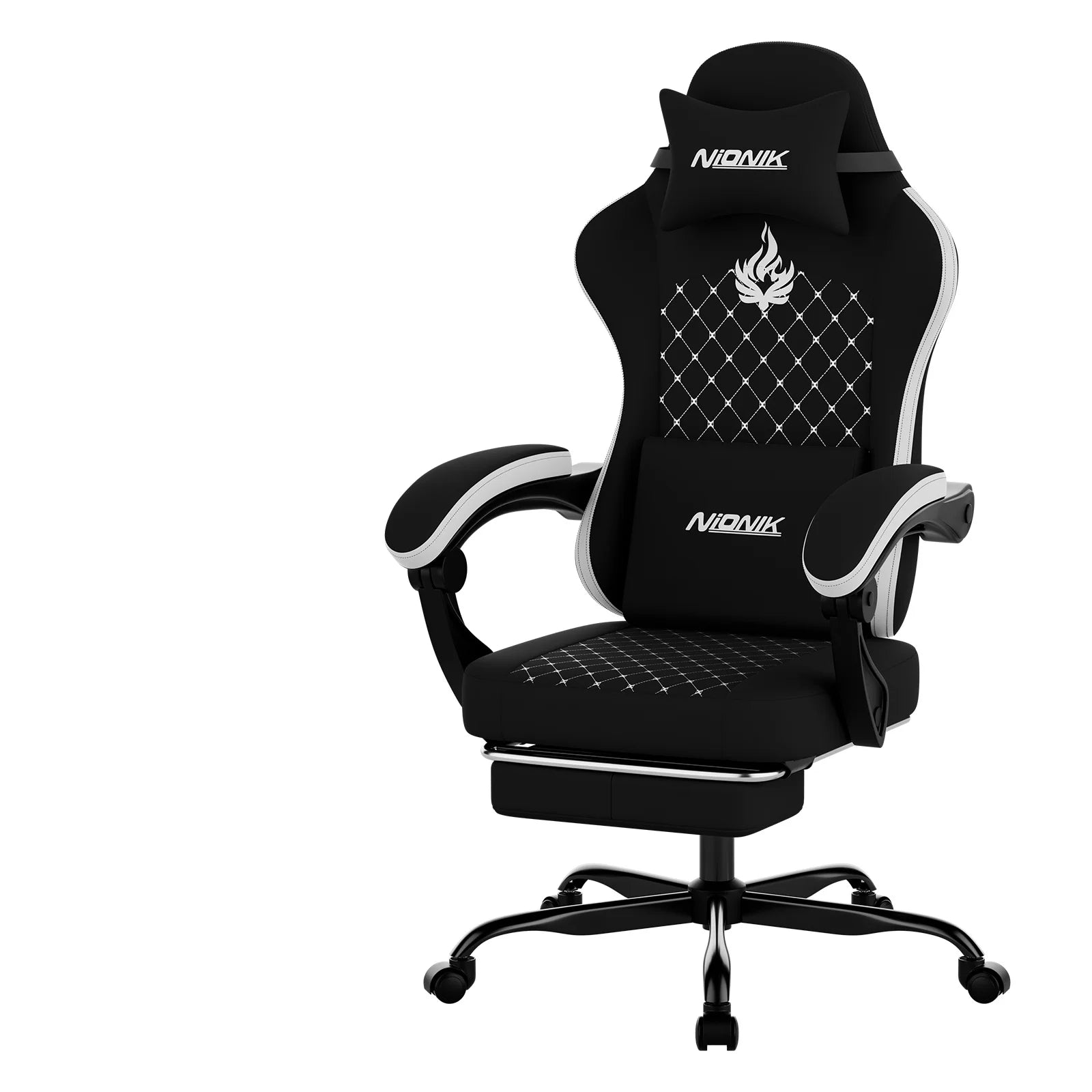 Gaming Chair with Footrest,