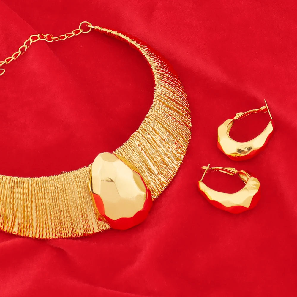 Luxury Shine Plated Jewelry Set