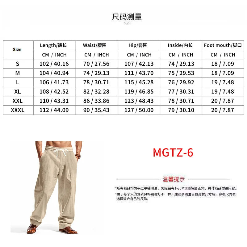 Linen Wide Leg Trousers — Summer Collection