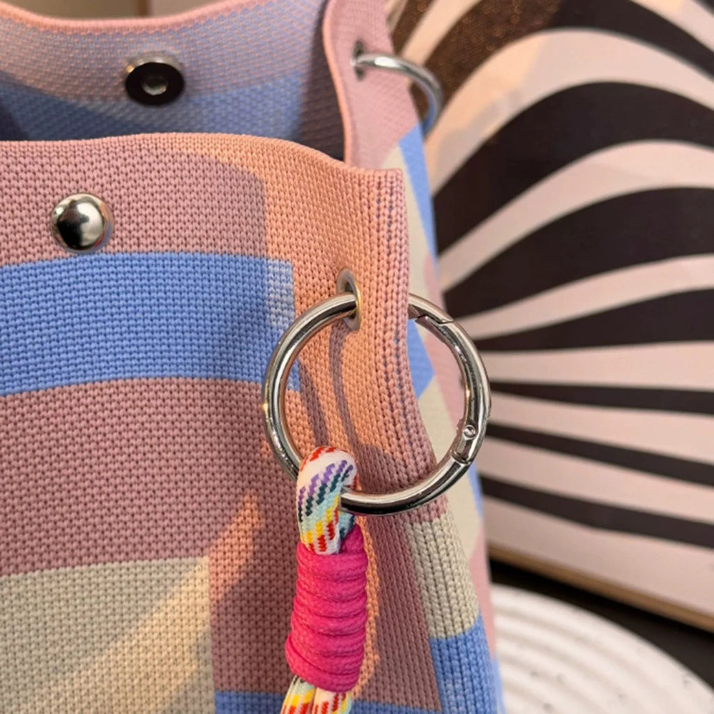 This multi-color knitted retro