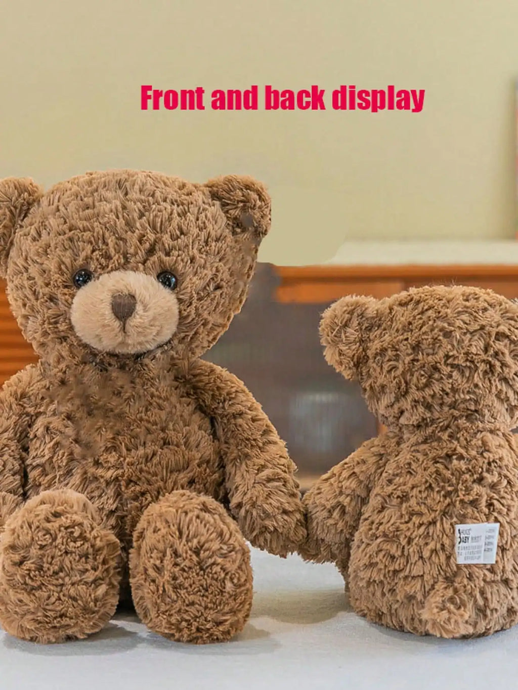 Short plush cuddle bear
