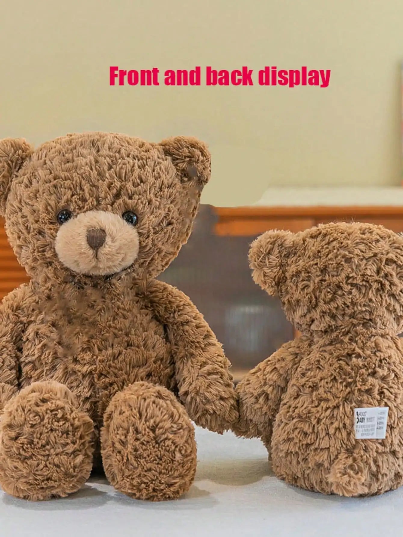 Short plush cuddle bear