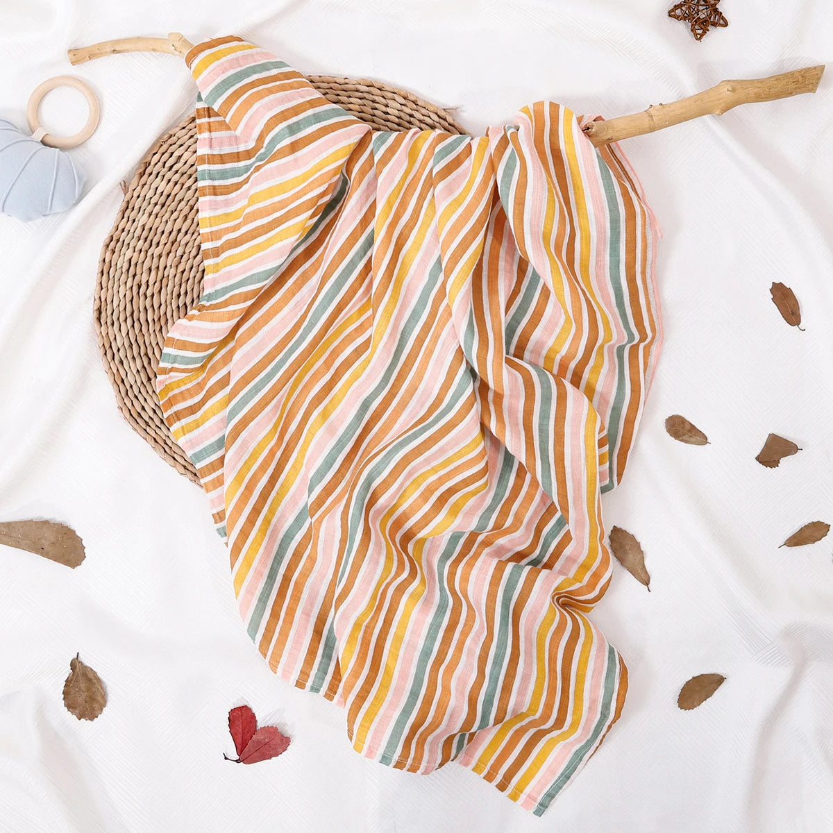 120*110CM Baby Muslin Blanket Super Soft Baby Wrap For Newborn