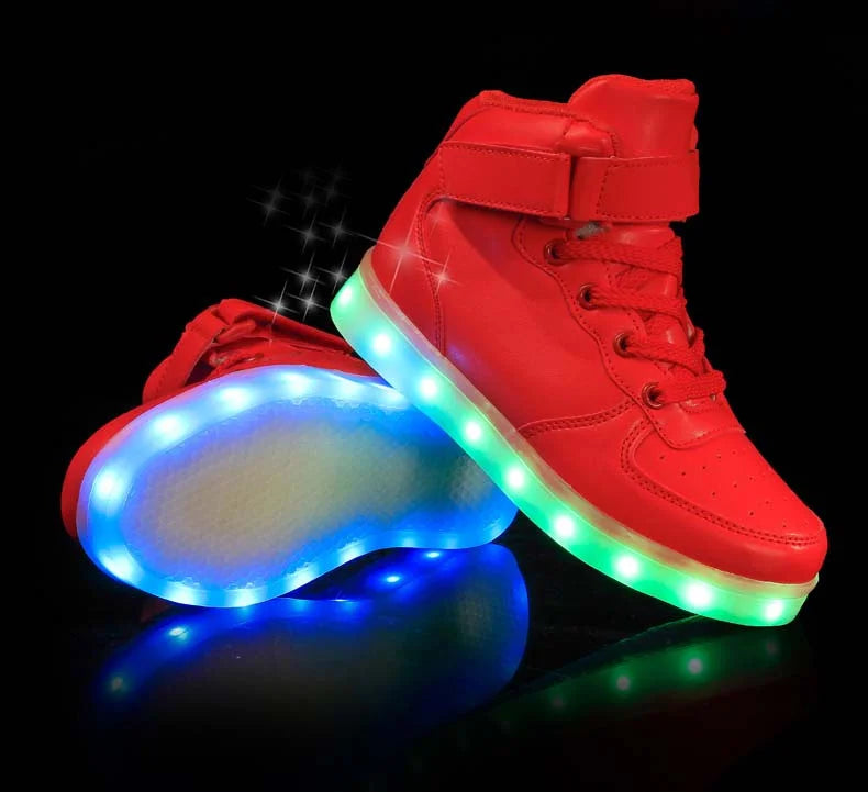 Men's Glowing Sneakers Unisex Luxury Luminous Sneakers USB LED Colorful Lighted Luminous Shoes Women Night Light Vulcanize Shoes