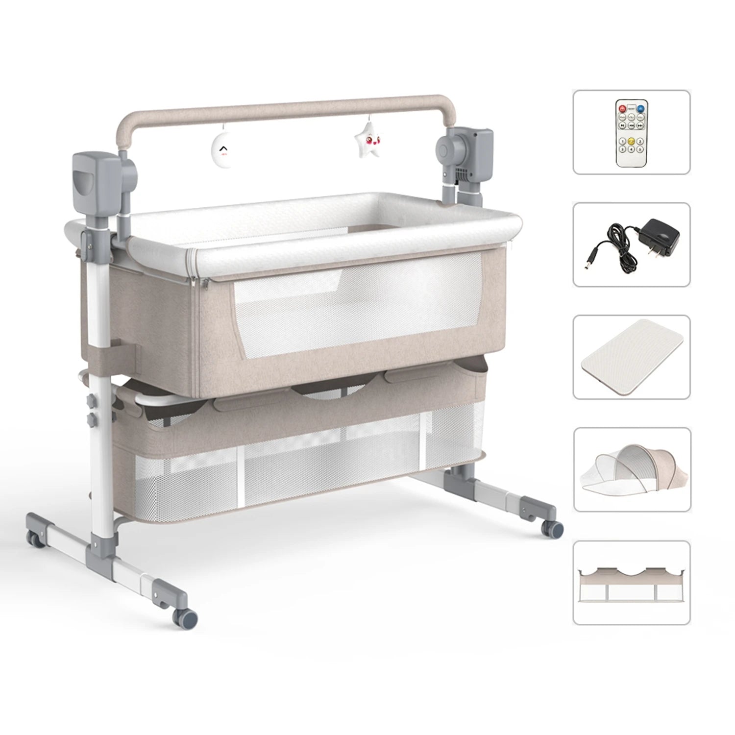 Baby Bassinet,Automatic Electric Rocking