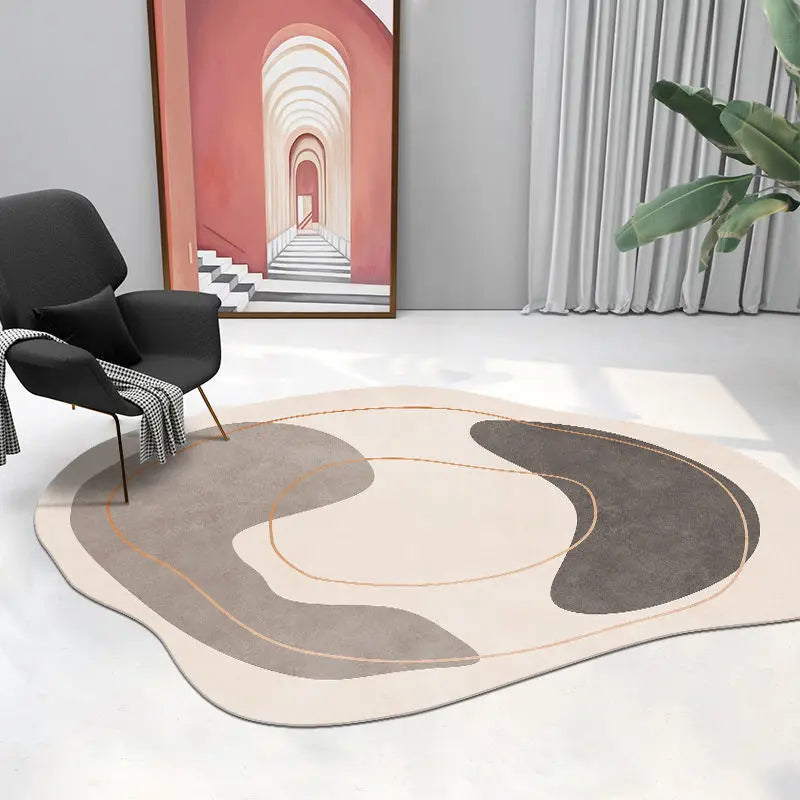 Modern Minimalist Irregular Living Room Decoration Carpet Home Decor Bedroom Bedside Rug Large Area Mat Non-slip Washable Rugs