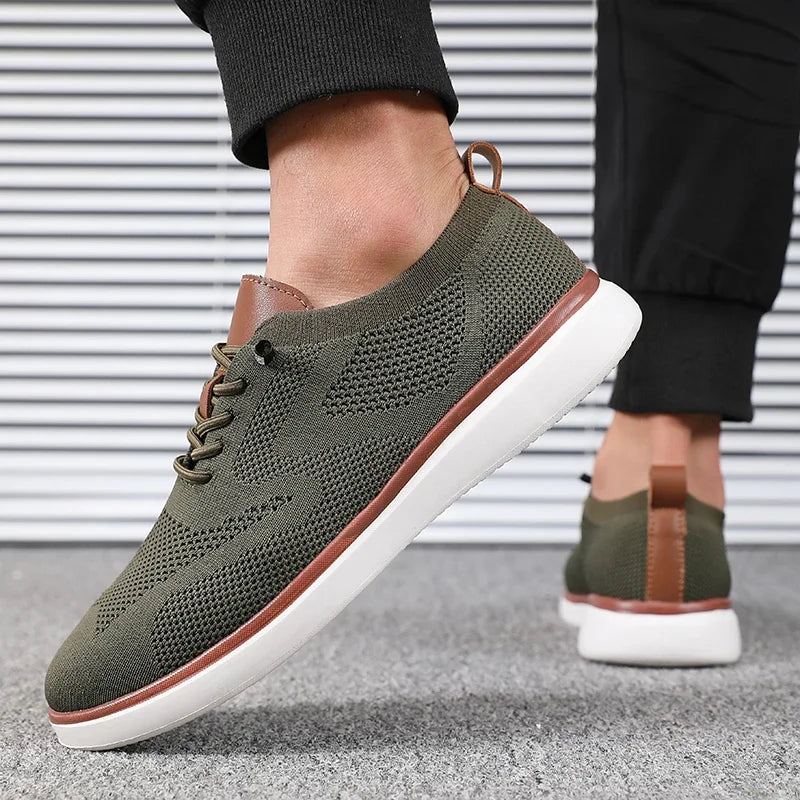 Men's Lightweight Knitted Shoes - Comfortable All Day Long with Excellent Fit for Walking, Daily Wear, and Hiking