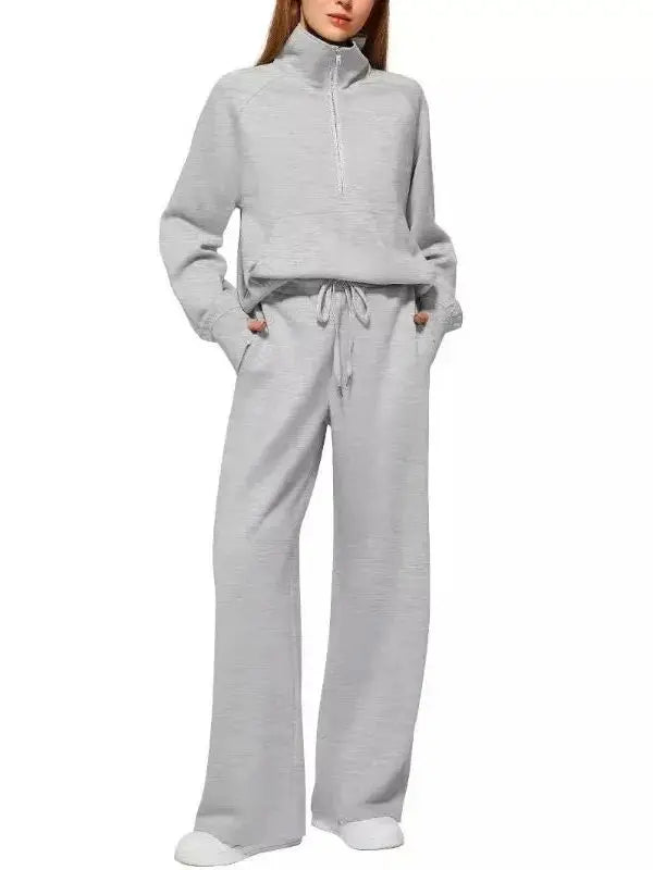 Spor Zipper Hoodie Set
