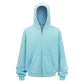 ZODF Trendy Batik Washed 430gsm Man's Zipper Hoodies Unisex Solid Loose Distressed Terry 100% Cotton Hooded Coats HY1159