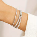 S925 Sterling Silvery Tennis