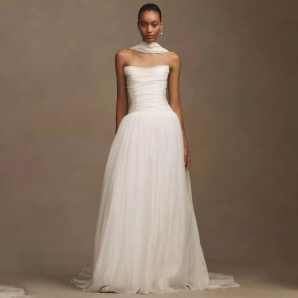 Custom Made Pleat Strapless