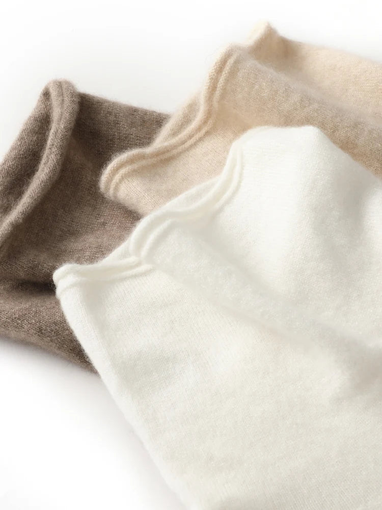 Women's 100% Merino Wool Sleeveless Turtleneck Sweater Vest