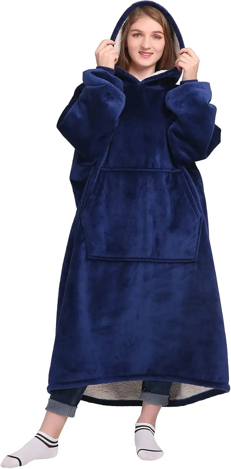 Super Sized Wearable Blanket Sports Shirt Gift for Men and Women, Soft