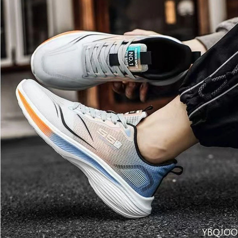 Spring Summer New Men's Casual Comfortable Shoes Simple Lace-Up Lightweight Men's Sneakers Fashionable Versatile Running Shoes