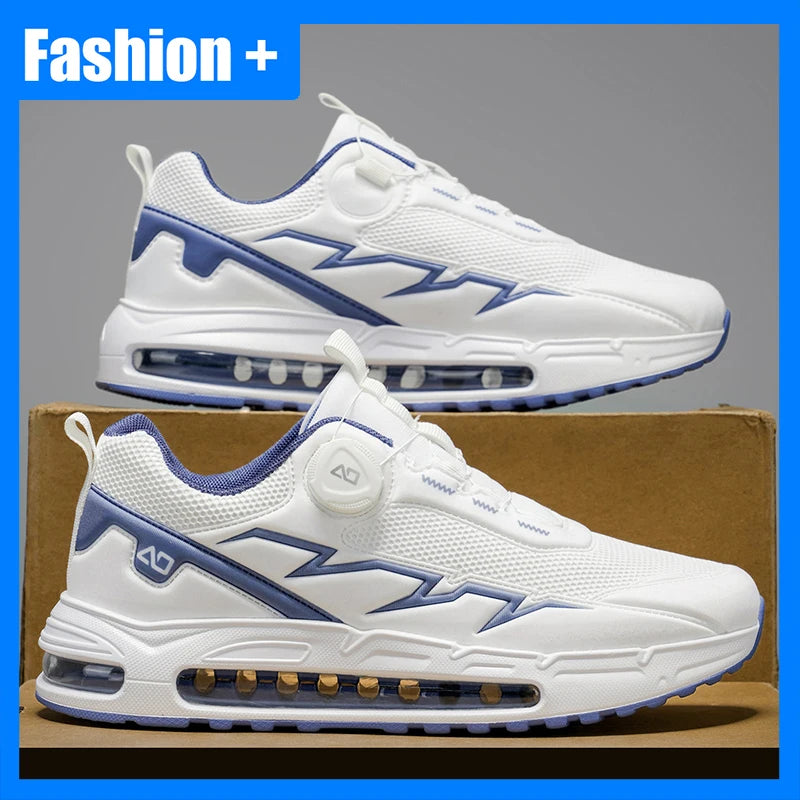 Men's Sports Shoes - High-Quality Outdoor Walking Mesh Breathable Rebound Anti Slip Flat Bottom Casual Running Shoes for Men