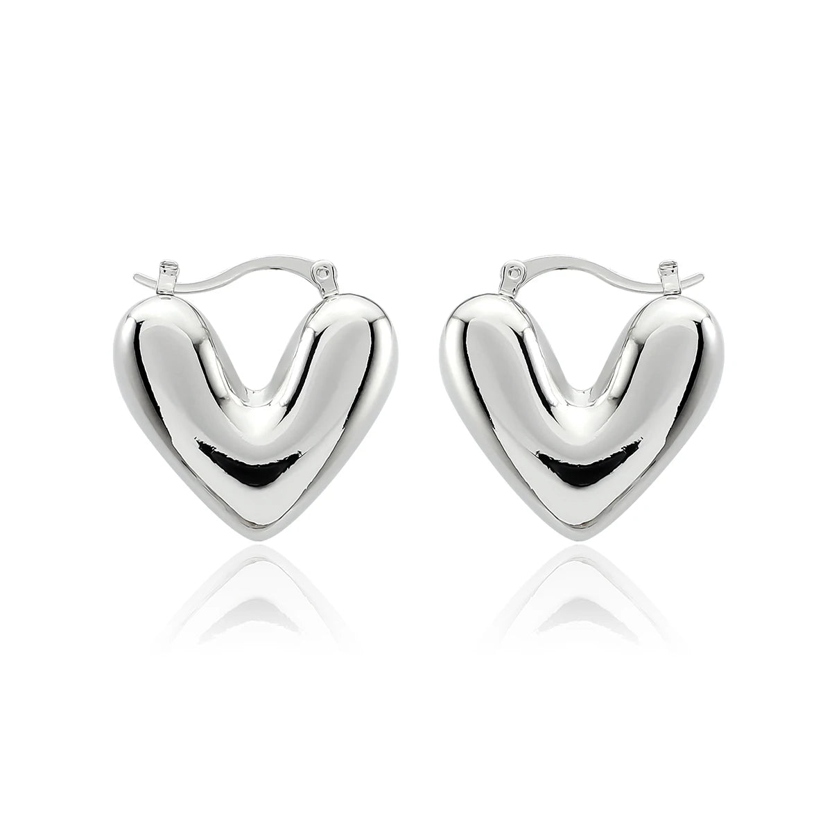 Minimalist Hollow Peach Heart Earrings Fashion Jewelry 2025
