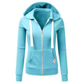 2024 Spring and Autumn New Women's Personalized Casual Cardigan Zipper Hoodie Korean Edition Fashion Outdoor Jogging Sportswear