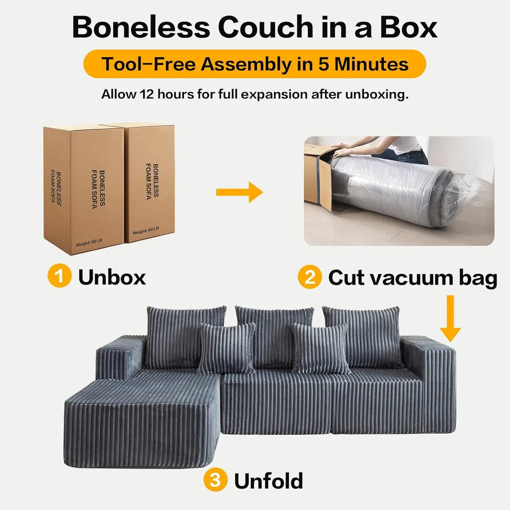 Madeleine L-Shaped Sectional Sofa