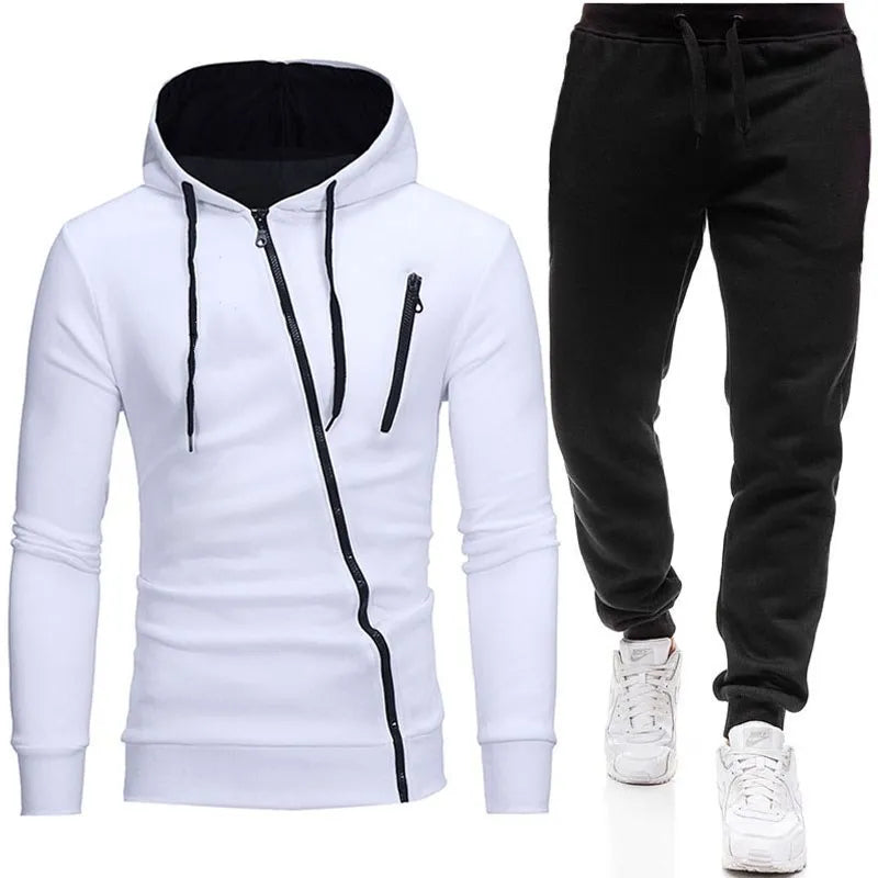 Casual Tracksuit Men Hooded Sweatshirt Outfit Spring Autumn Men's Sets Sportswear 2020 Male Hoodie+Pants 2PCS Jogging Sports Suit