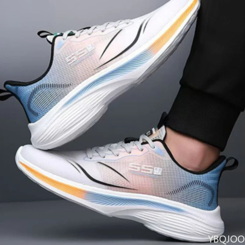 Spring Summer New Men's Casual Comfortable Shoes Simple Lace-Up Lightweight Men's Sneakers Fashionable Versatile Running Shoes