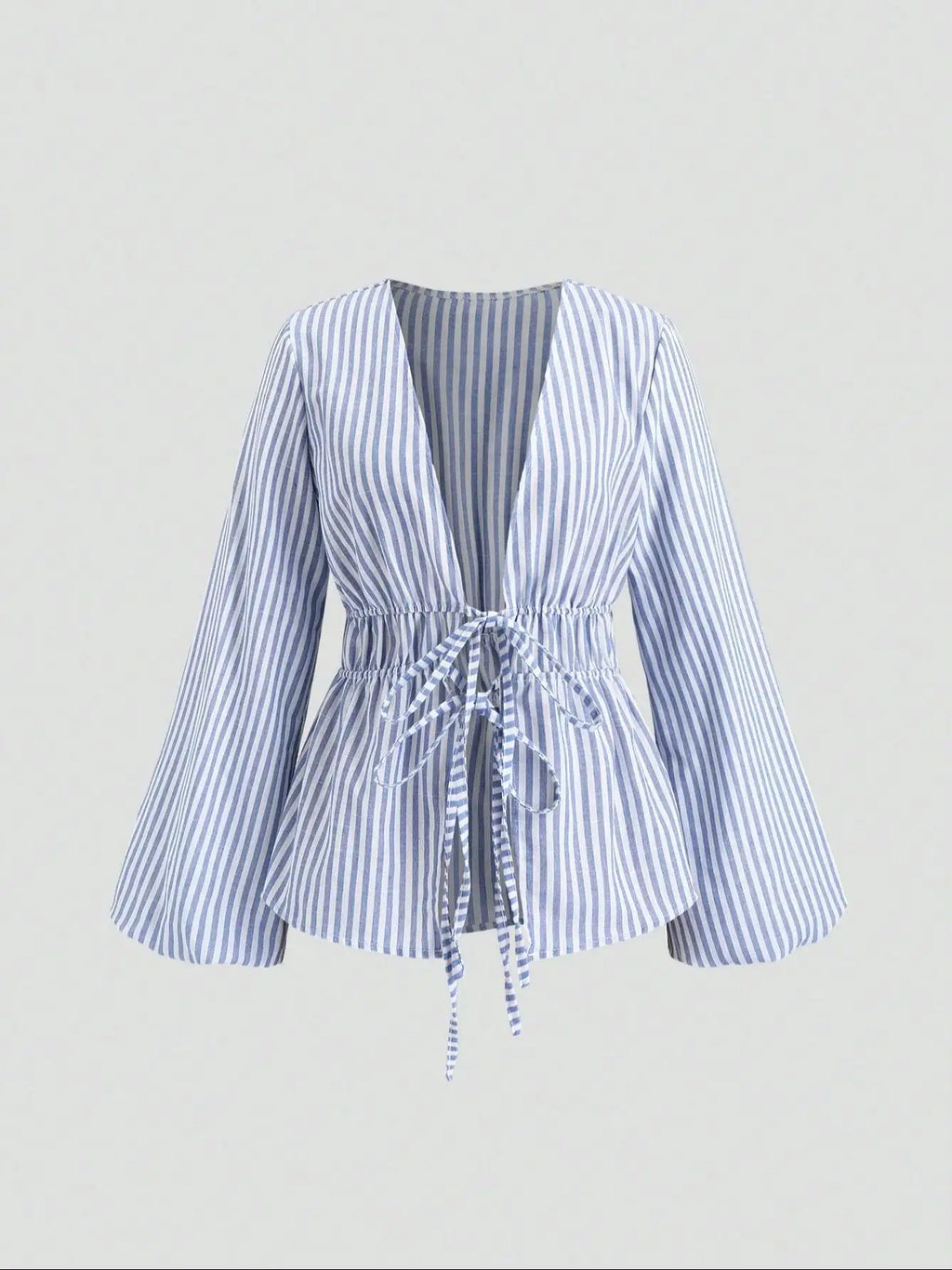 Striped Tie Bow Puff