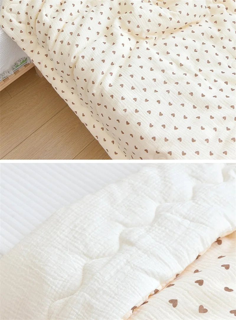 Newborn Baby Unisex Blanket Winter Cotton Knitted Infant Bed Sleeping Covers Quilts Toddler Stroller Swaddle Wrap Bedding Quilt