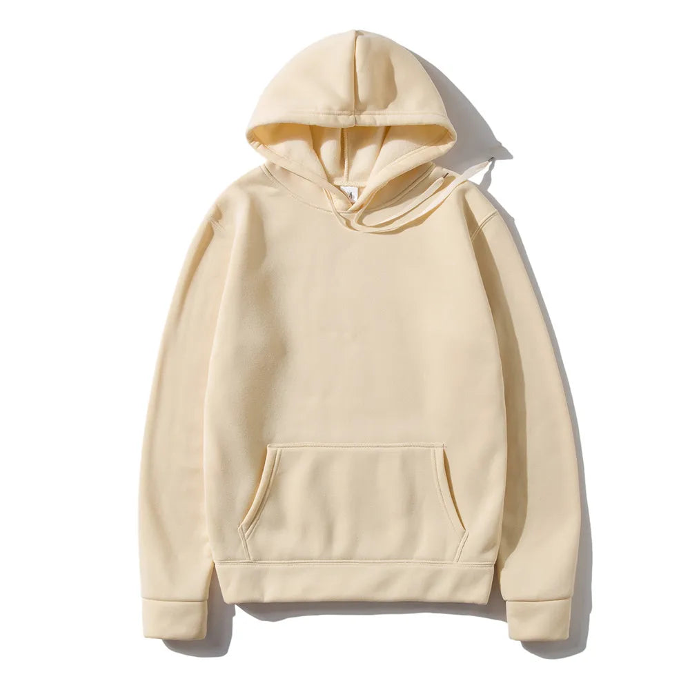 Men's Hoodies Women's Pullover Spring Autumn Casual Hoodie Sweatshirts Solid Color Hoodies Oversize Black Sweatshirt For Male