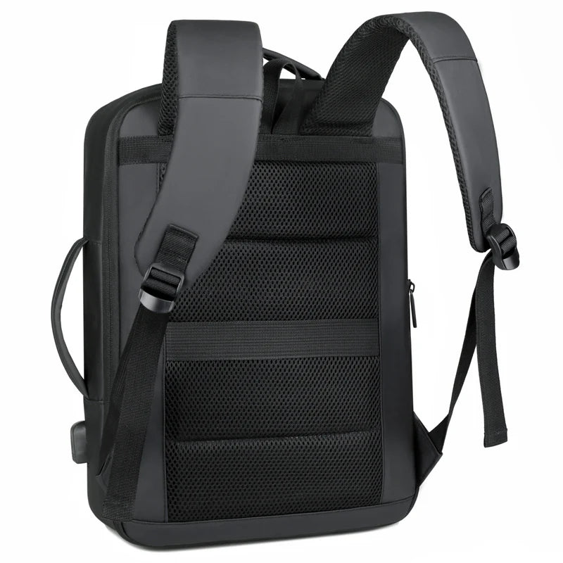 Rilibegan Men Travel Backpack Expand Oxford Big Capacity USB Charge