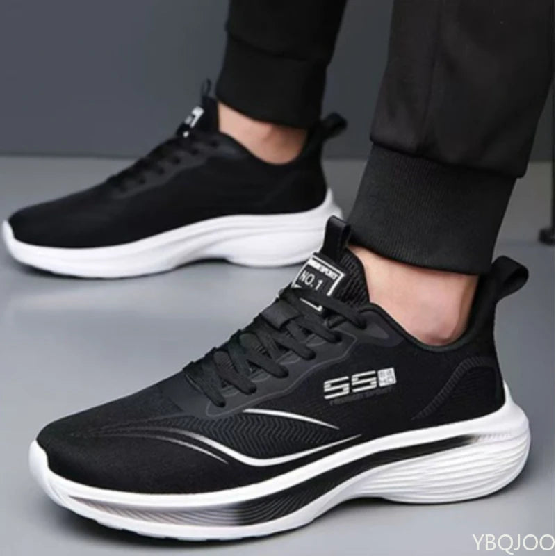 Spring Summer New Men's Casual Comfortable Shoes Simple Lace-Up Lightweight Men's Sneakers Fashionable Versatile Running Shoes