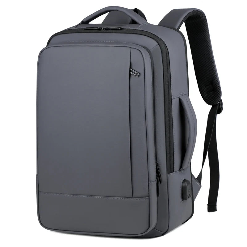 Rilibegan Men Travel Backpack Expand Oxford Big Capacity USB Charge
