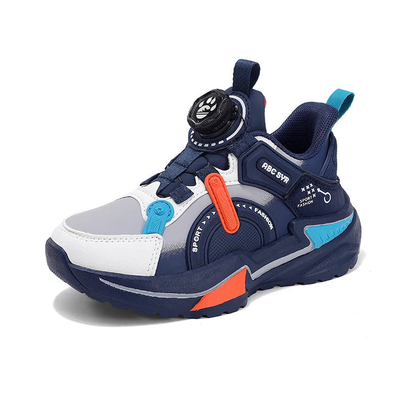 Childrens Sports Shoes Fashion Leather Comfortable Breathable Boys Casual Soft Bottom Non Slip Walking Outdoor Running Shoes