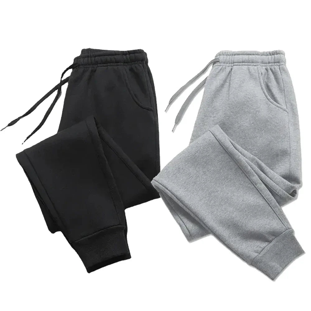 Men's Tracksuit Jogger Sweatpants - Spring Autumn Fleece Pants for Men - Gym Sports Clothing - Women's Loose Winter Trousers