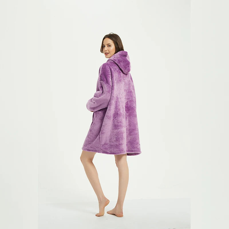 Winter Blanket Hoodie Oversized