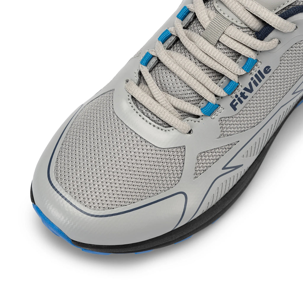 Fittington Running Shoes For Men Trail Walking Sneakers Athletic Shoe With Extra Wide Toe Box Arch Support Soft Sport Shoes